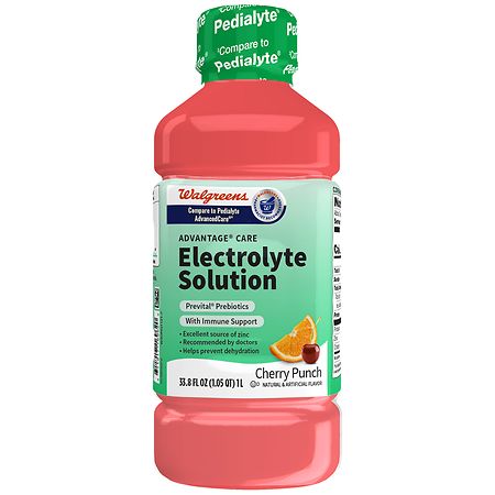 Walgreens Pediatric Electrolyte Oral Maintenance Solution Cherry Punch - 33.8 oz