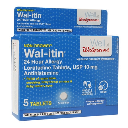 UPC 311917170206 product image for Walgreens Wal-itin 24 Hour Allergy Tablets | upcitemdb.com