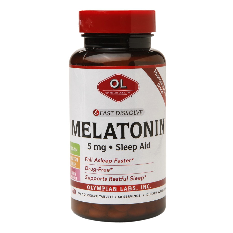  Olympian Labs Melatonin 5mg Fast Dissolve Sleep Aid, Tablets 