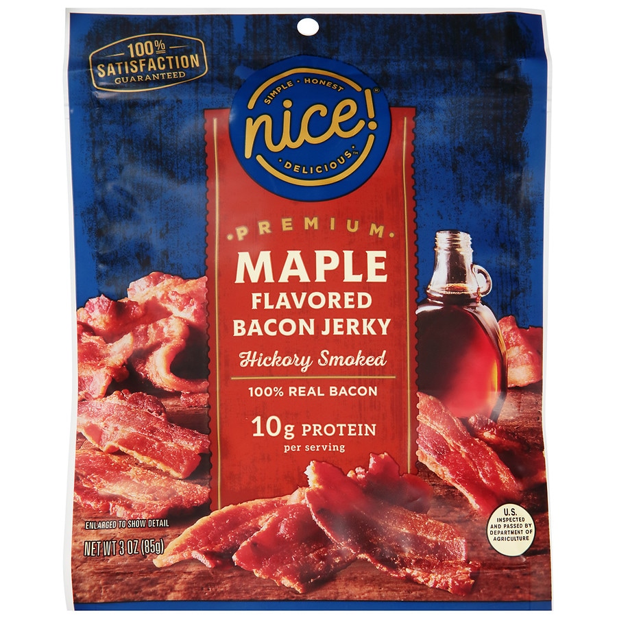  Nice! Premium Bacon Jerky Maple Flavored 