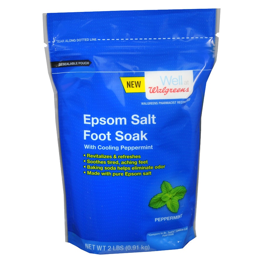 Walgreens Epsom Salt Bag with Baking Soda Peppermint