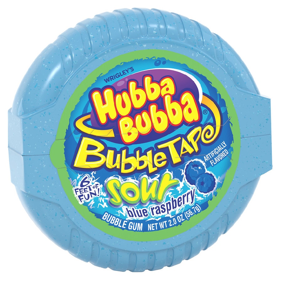 Hubba Bubba Bubble Tape Gum Sour Blue Raspberry | Walgreens