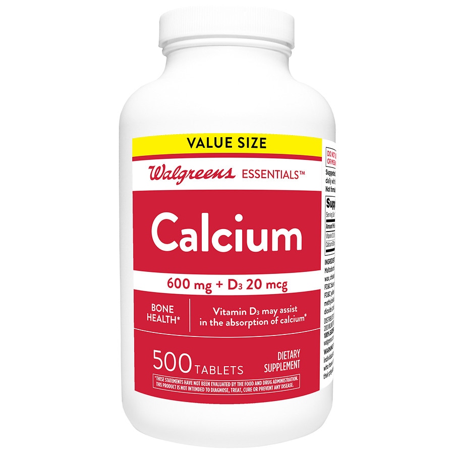 Walgreens Calcium 600 Mg D3 800 Iu Tablets