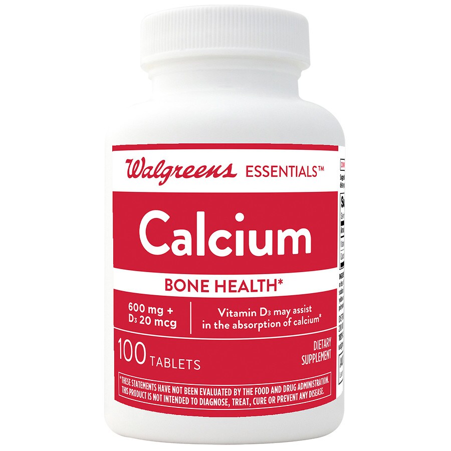 Walgreens Calcium Carbonate 600mg + Vitamin D3 800IU