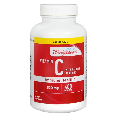 311917170930. Walgreens Vitamin C with Natural Rose Hips Immune Health 500m...