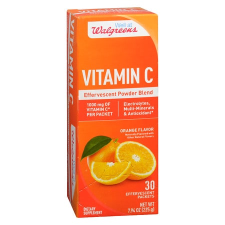 UPC 311917171203 product image for Walgreens Vitamin C Effervescent Powder Blend 1000mg, Packets Orange - 30.0 ea | upcitemdb.com