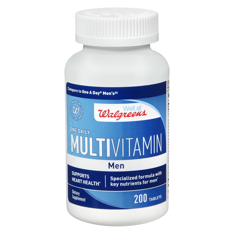 Walgreens One Daily Multivitamin Mens Heart Health, Tablets | Walgreens