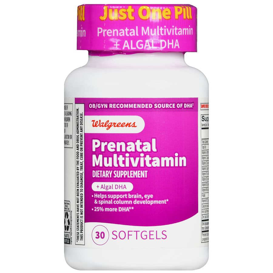 Walgreens Prenatal Multivitamin Plus Dha Softgels Walgreens