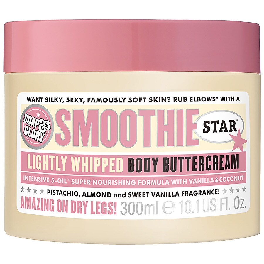  Soap & Glory Smoothie Star Lightly Whipped Body Buttercream Pistachio, Almond and Sweet Vanilla Fragrance 