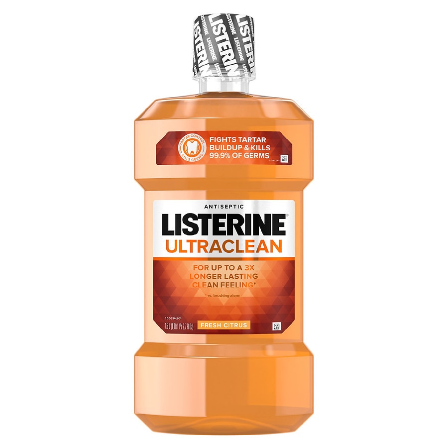 Listerine Ultraclean Oral Care Antiseptic Mouthwash Citrus