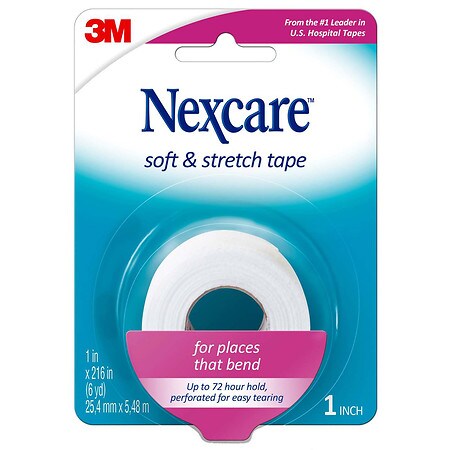 Nexcare™ Soft & Stretch Tape, 751, 1 in x 6 yds 