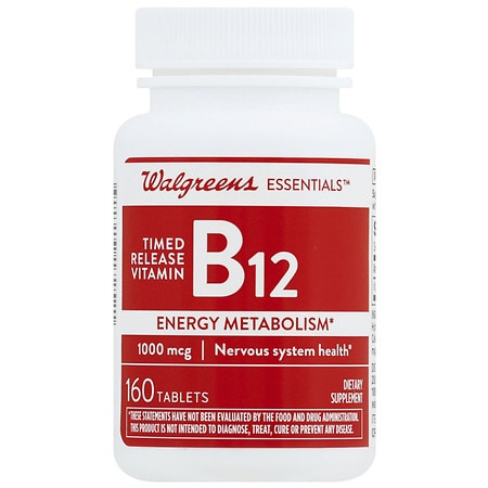 UPC 311917172521 product image for Walgreens Vitamin B12 Cyanocobalamin 1000mcg Timed Released - 160.0 ea | upcitemdb.com