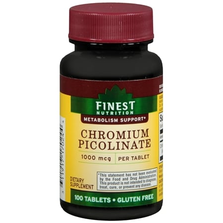 Finest Nutrition Chromium Picolinate Tablets - 100 ea