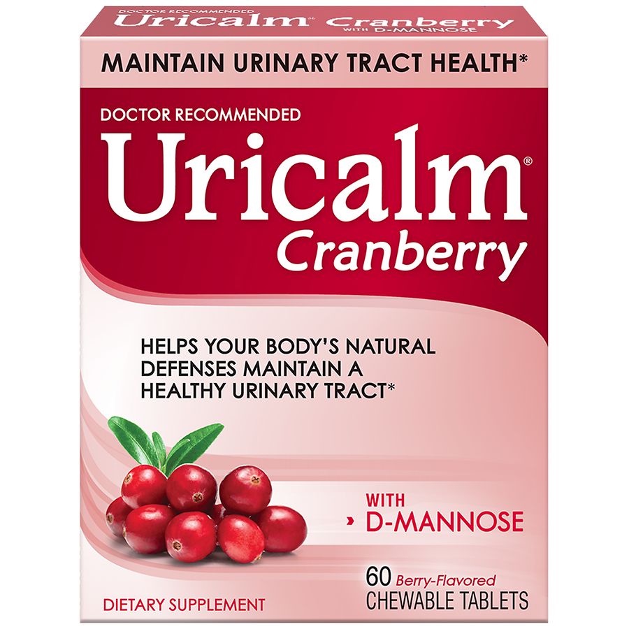 Uricalm Cranberry With DMannose Chewable Tablets Berry Walgreens