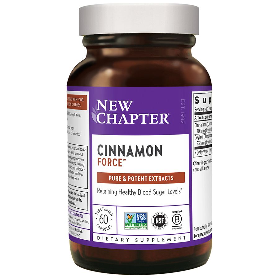 New Chapter Cinnamon Force, Vegetarian Capsules