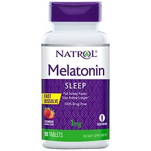 Natrol Melatonin 1 mg Fast Dissolve Tablets Strawberry | Walgreens