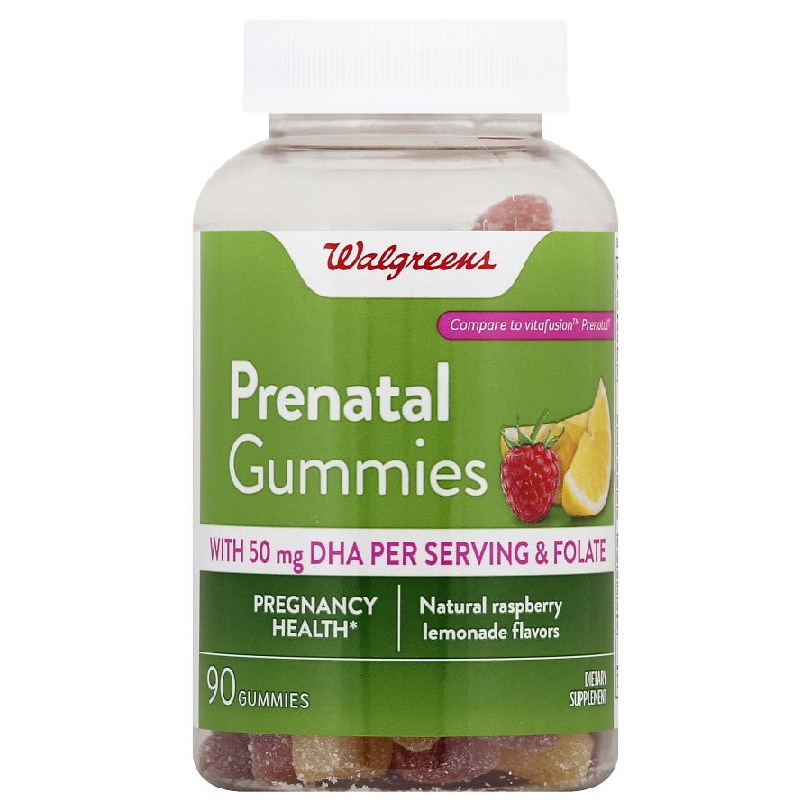  Walgreens Prenatal Gummies Lemon and Raspberry Lemonade 