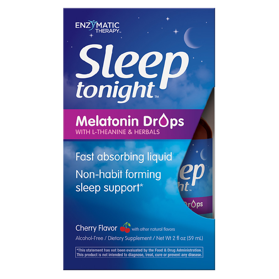  Enzymatic Therapy Sleep Tonight Melatonin Drops Cherry 