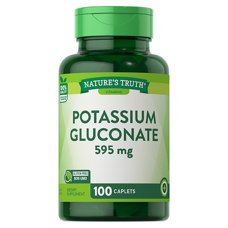 Nature’s Truth Potassium Gluconate 595mg - 100.0 ea Nature’s Truth Potassium Gluconate 595mg - 100.0 ea