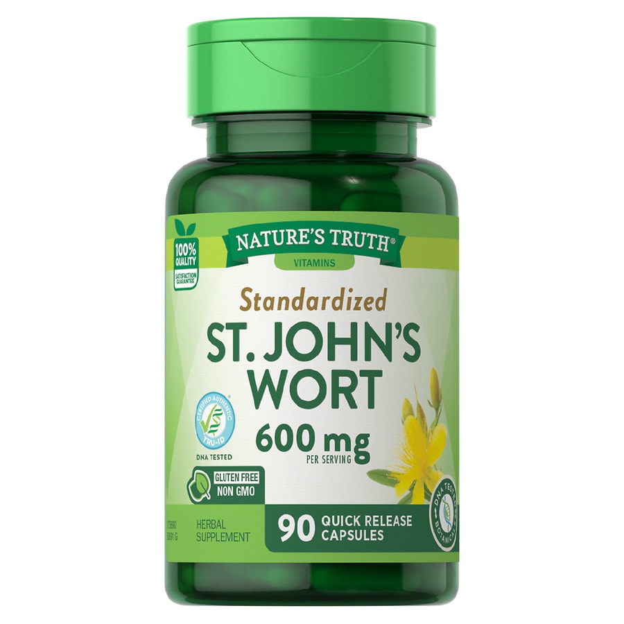 Nature's Truth Standardized St. John's Wort 600 mg