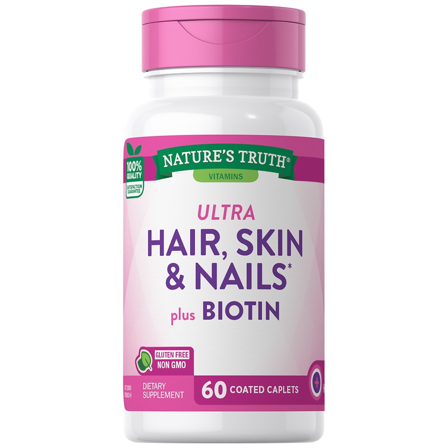 Nature S Truth Ultra Hair Skin Nails Plus Biotin Walgreens