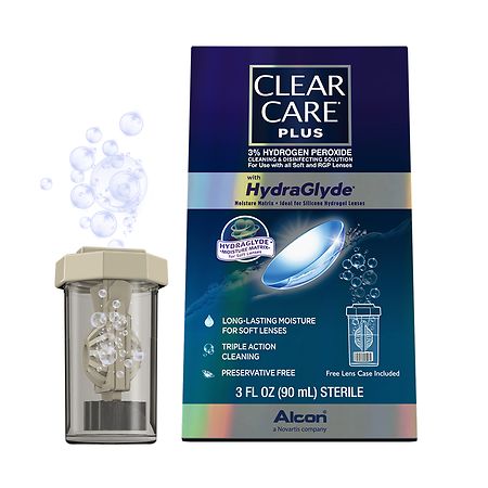Clear Care Plus HydraGlyde Cleaning and Disinfecting Solution - 3 fl oz
