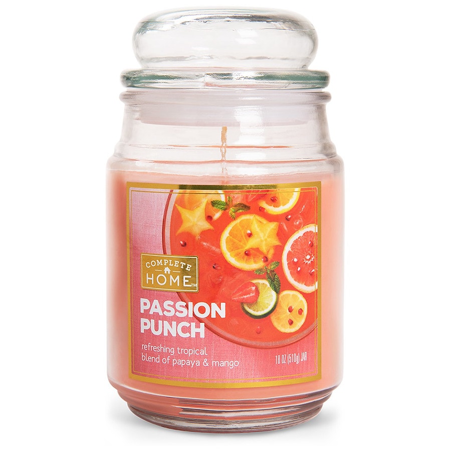  Complete Home Jar Candle Passion Punch Orange 