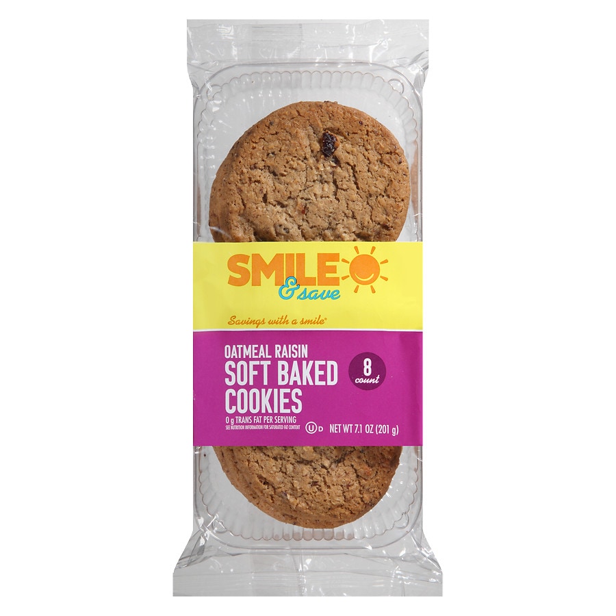 Smile & Save Soft Baked Cookies Oatmeal Raisin