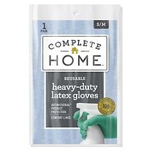 total home reusable latex gloves