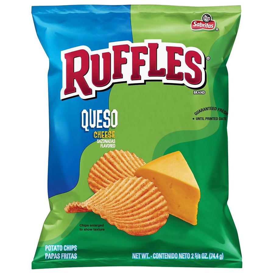 Frito Lay Ruffles Queso Chips Queso