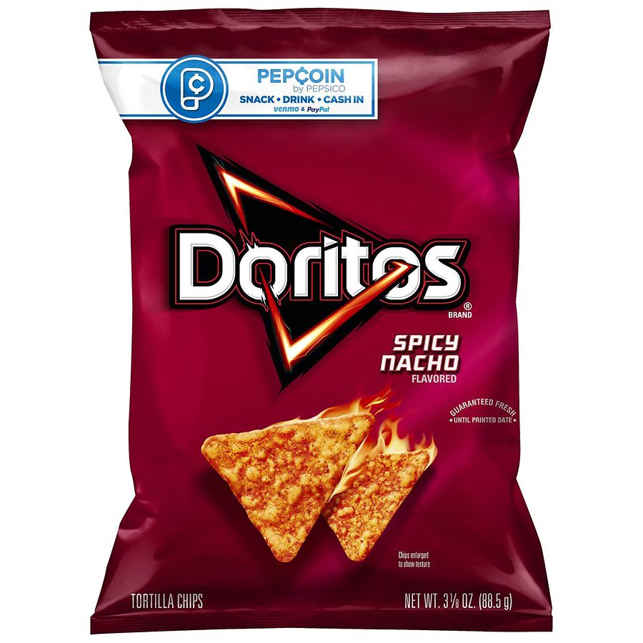 Doritos Flavored Tortilla Chips Spicy Nacho