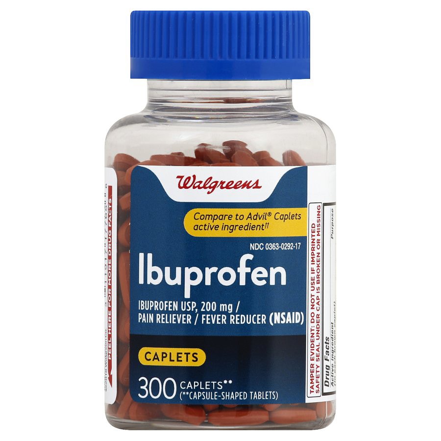 Walgreens Ibuprofen Pain Reliever/Fever Reducer 200 mg Caplets