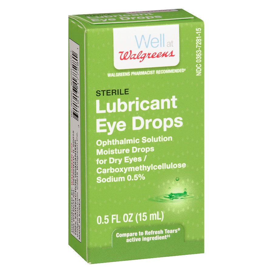 Walgreens Sterile Lubricant Eye Drops Dry Eye Walgreens