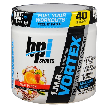 BPI Pre-Workout Powder Fruit Punch - 4.2 oz.