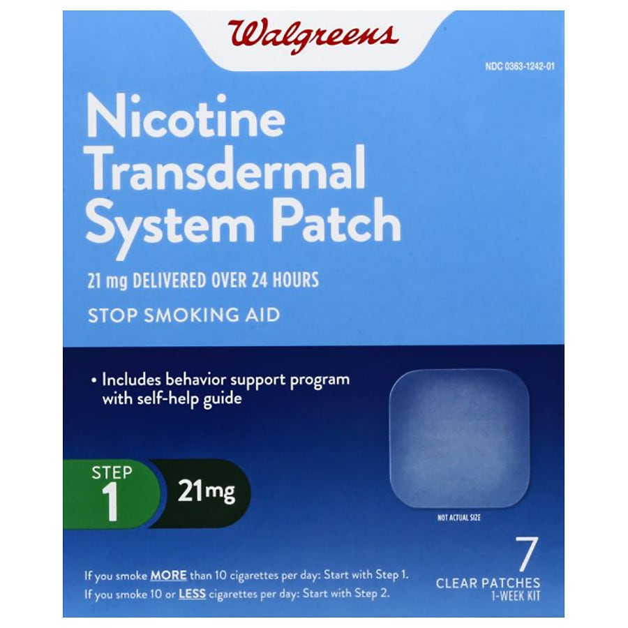  Walgreens Nicotine Patches 21 MG 