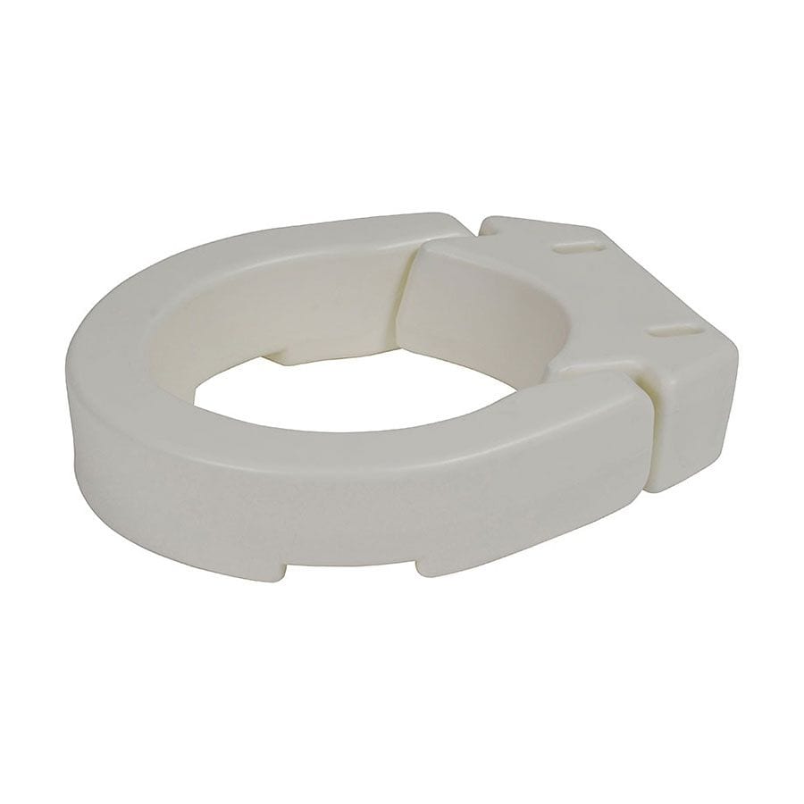 Drive Medical Hinged Toilet Seat Riser White, White