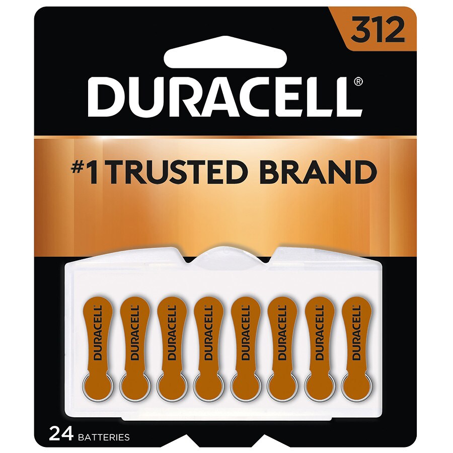  Duracell Hearing Aid Batteries Size 312 (brown) 312 