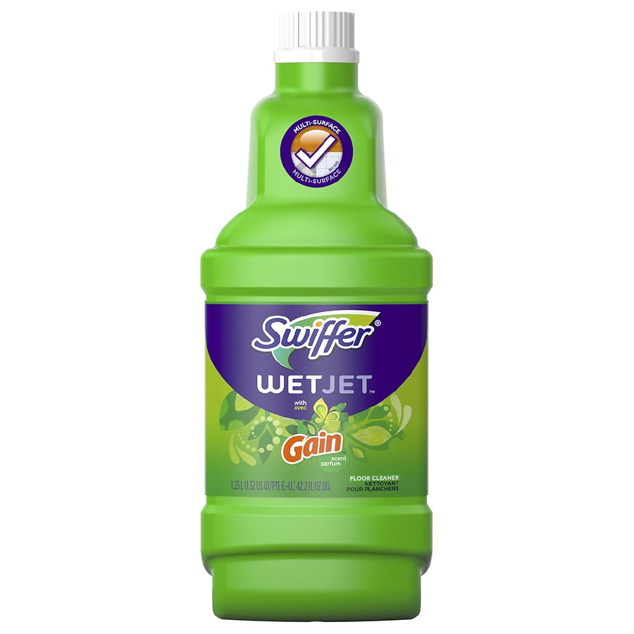 Swiffer WetJet Multi-Purpose and Hardwood Liquid Floor Cleaner Gain Scent