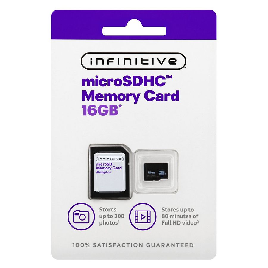 Infinitive High Performance Mobile Micro Sd Memory Card 16gb Walgreens