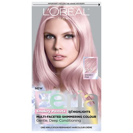 L Oreal Paris Feria Pastels Hair Color P2 Rosy Blush Smokey Pink