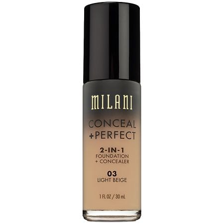 Milani Conceal + Perfect 2-in-1 Foundation + Concealer, Light Bei