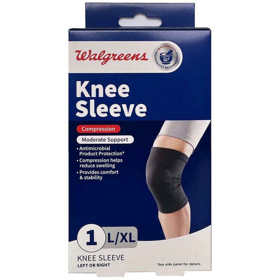 Walgreens Knee Compression Sleeve L Xl Walgreens