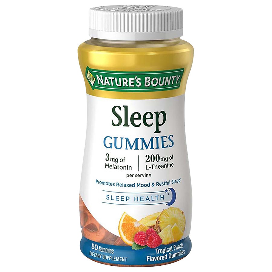 Natures Bounty Sleep, Gummies, Tropical Punch Flavored - Vitamins &  Supplements - Jericho Market