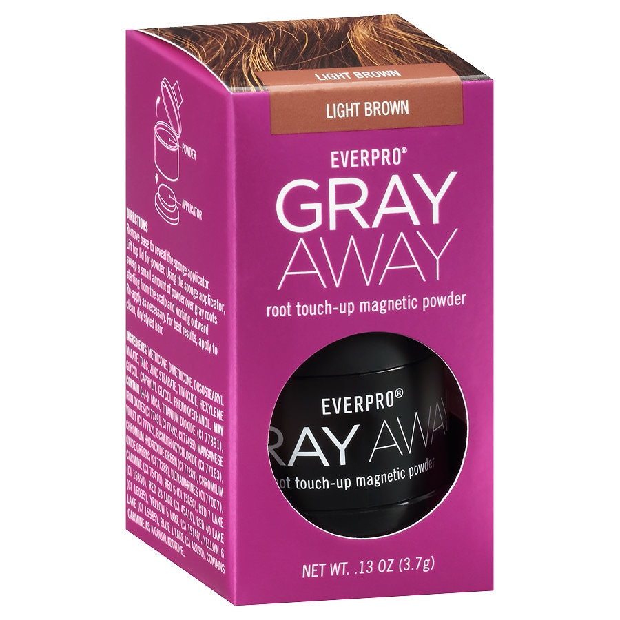 Everpro Gray Away Root Touch-Up Magnetic Powder, Light Brown