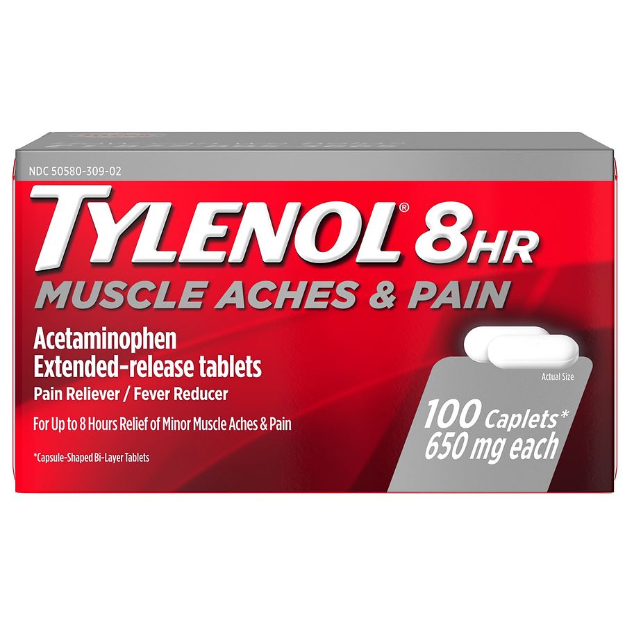 Tylenol 8 Hour Muscle Aches Pain Caplets Walgreens