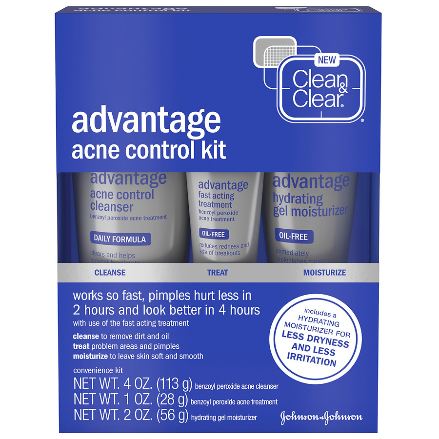  Clean & Clear Advantage Acne Control Kit With Benzoyl Peroxide 