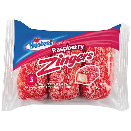 UPC 888109010089 product image for Hostess Zingers Snack Cakes Raspberry - 4.02 oz | upcitemdb.com