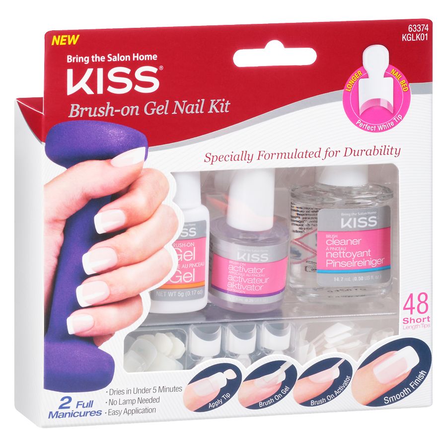 Kiss Brush-on Gel Nail Kit | Walgreens