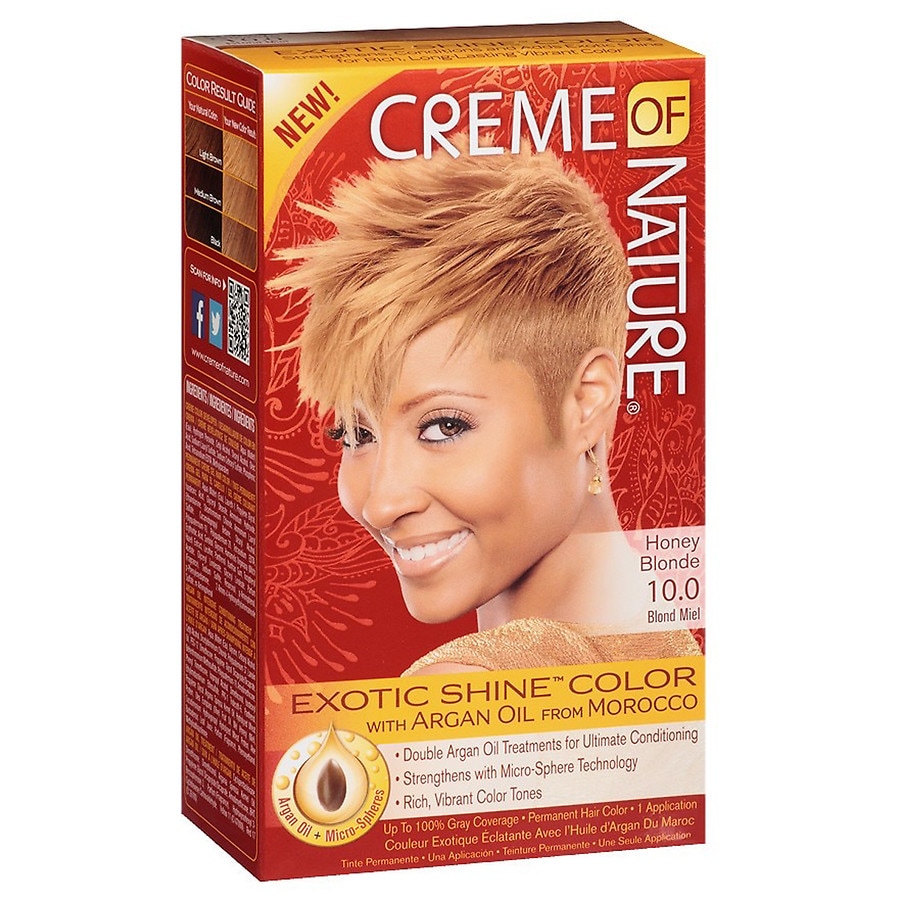 Creme Of Nature Argan Oil Exotic Shine Permanent Hair Color Honey