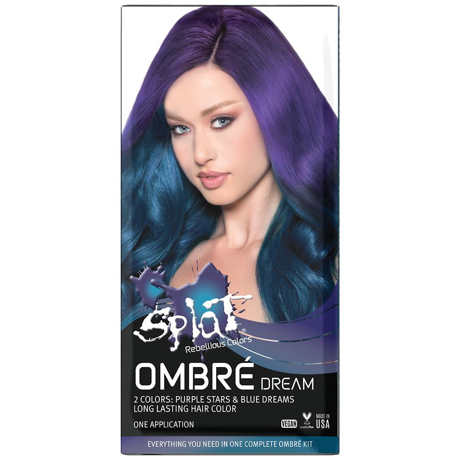 Splat Hair Color Kit, Purple Stars/Blue Dreams.